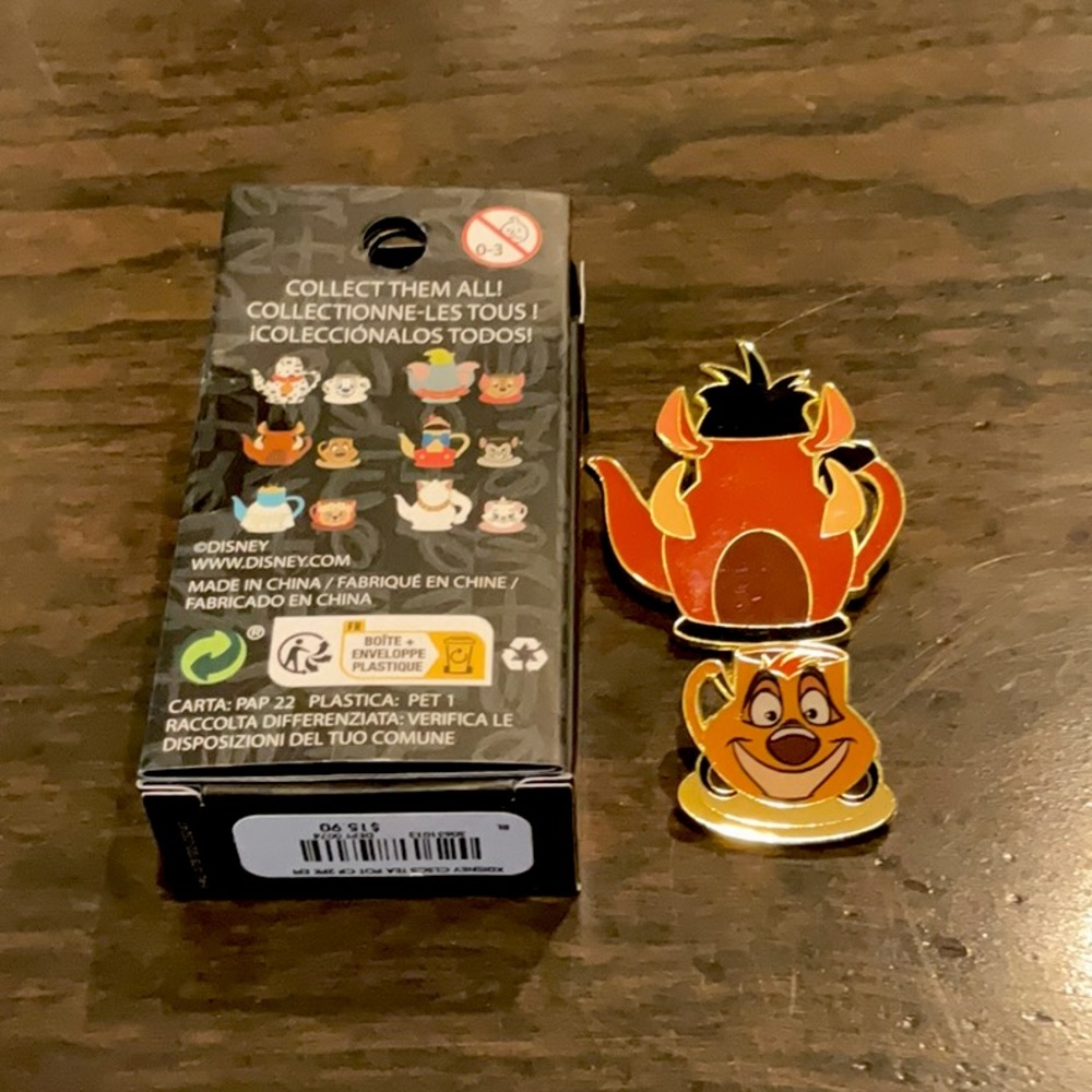 Timon and Pumbaa Teapot Loungefly Disney Pin